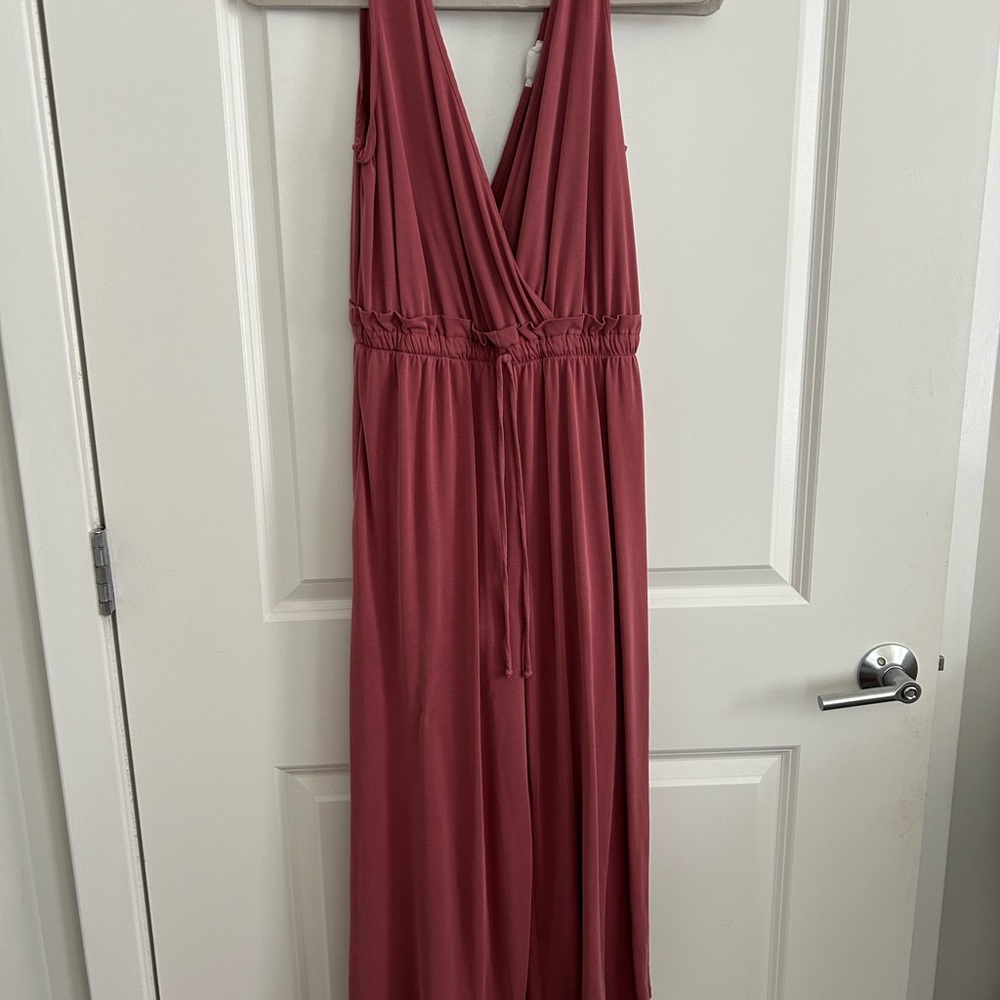 Elegant Sleeveless Blush Jumpsuit